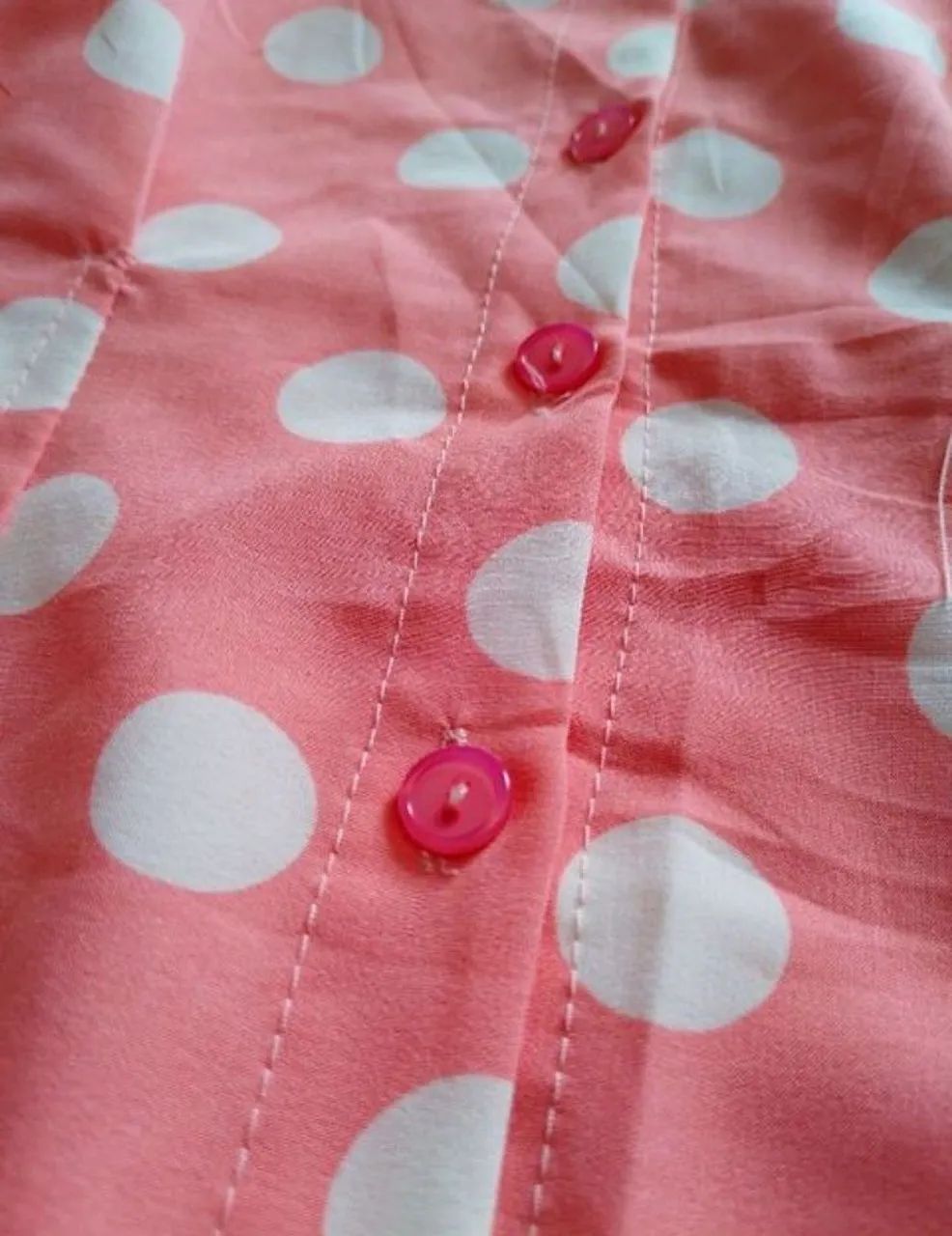 Blusa de bolinhas Rosa P - Foto 3