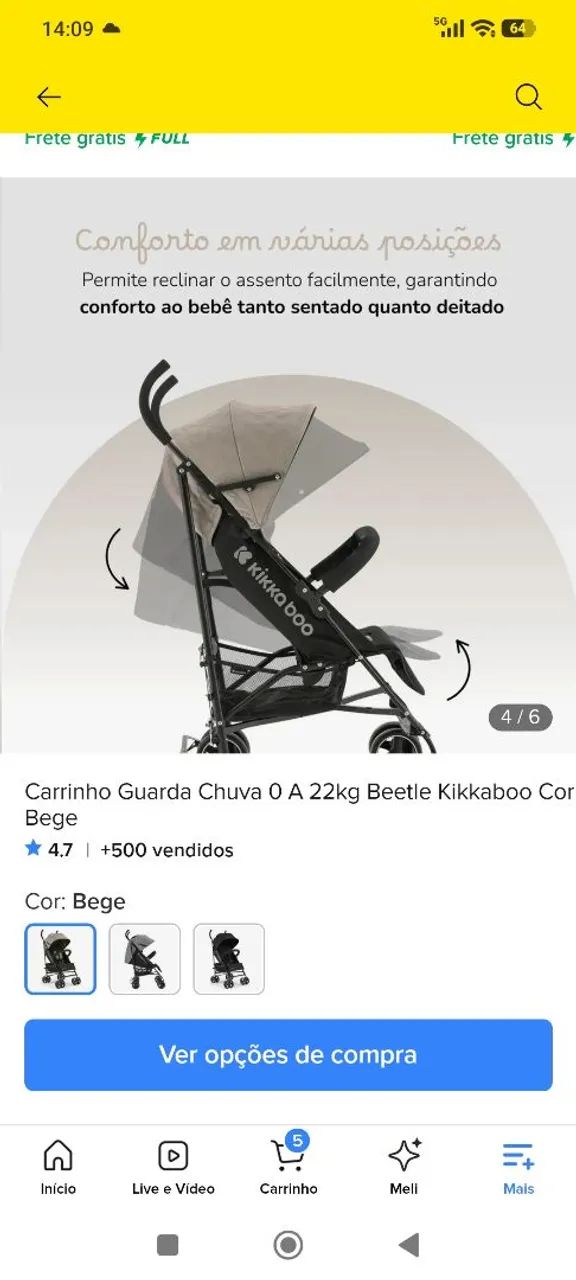 Carrinho de passeio guarda chuva ? - Foto 2