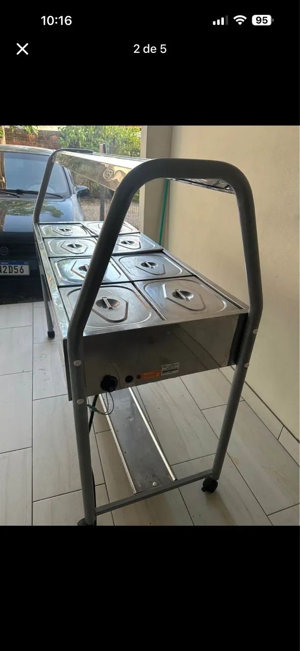 Equipamentos comerciais em inox ? Buffet 8 cubas + Vitrine - Foto 3