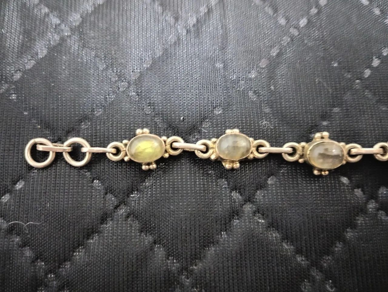 Pulseira Prata 925 pedras da lua - Foto 2