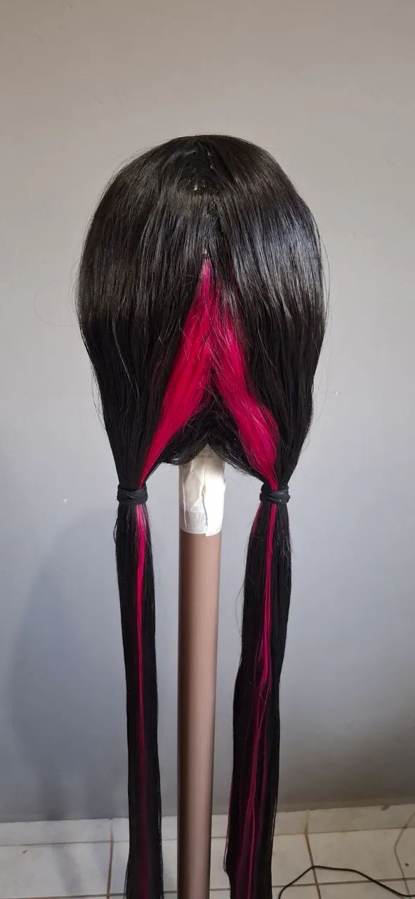 Peruca Draculaura Cosplay Monster High  - Foto 3