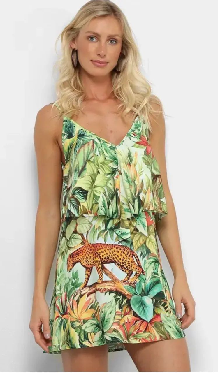 Vendo vestido Farm veste P/M - Foto 3