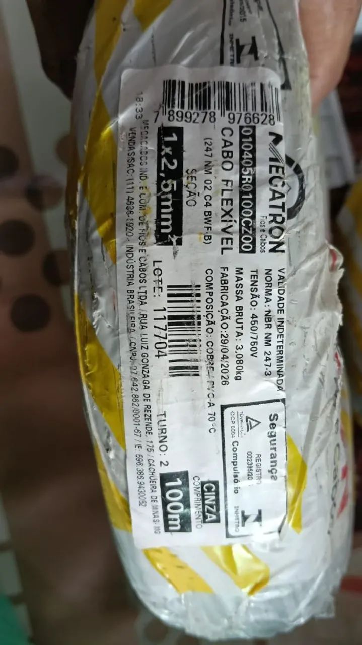 Material elétricos 750 reais