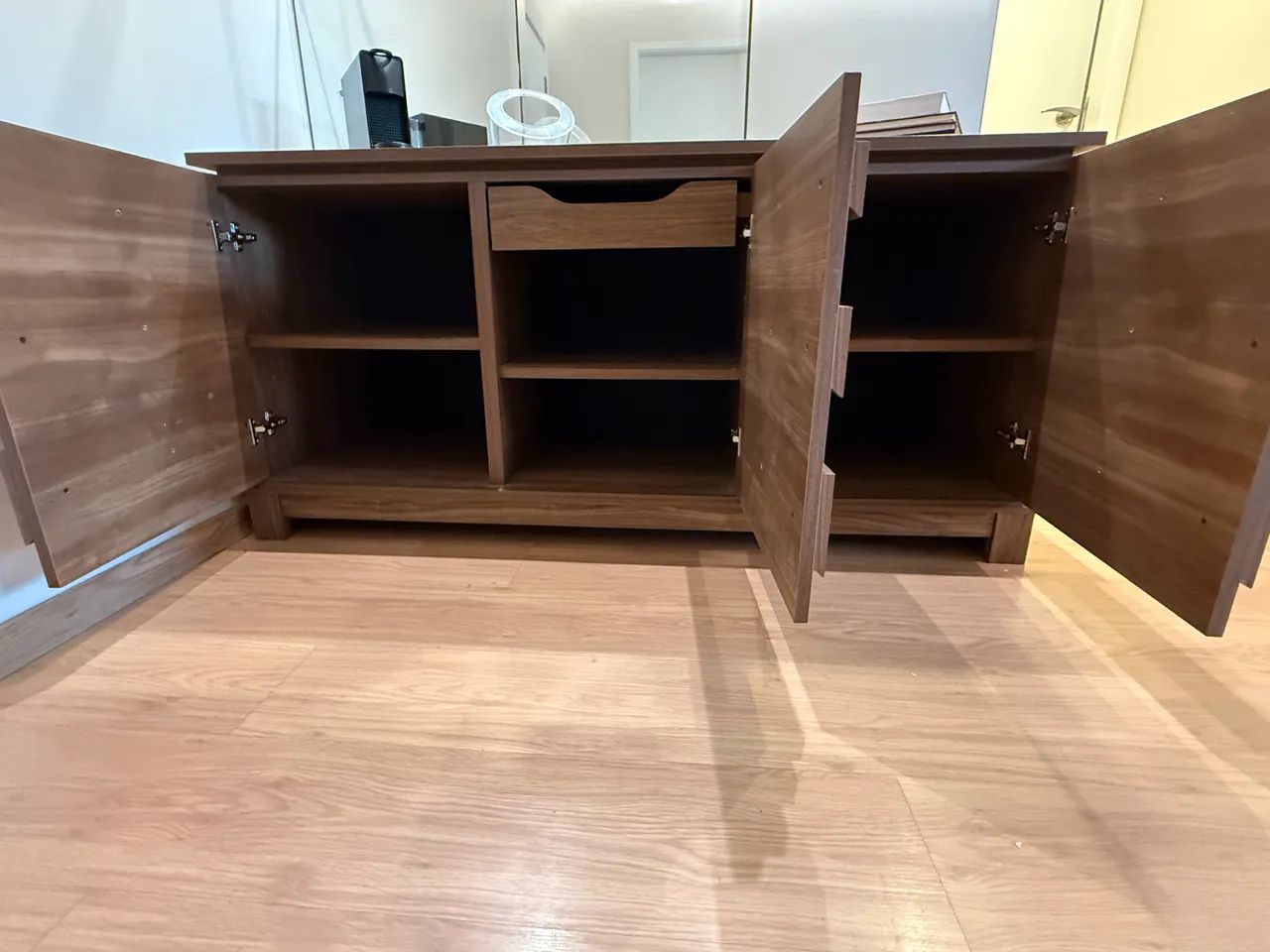 Buffet Aparador 3 portas MDF 1 gaveta - Foto 4