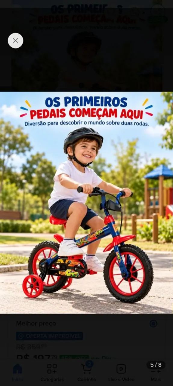 Bicicleta para criança  - Foto 2