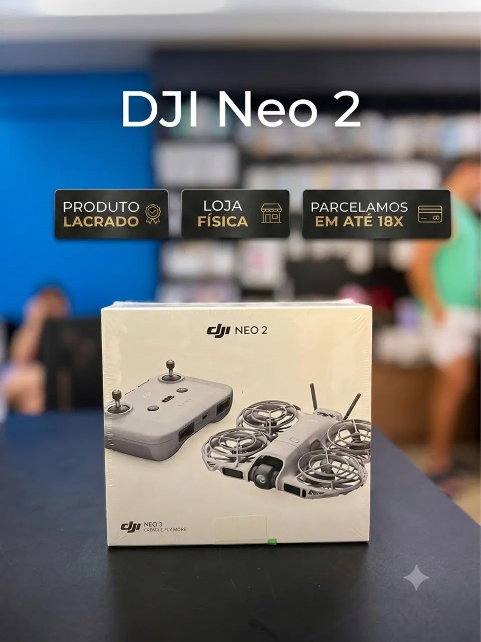 Drone DJI Neo 2 Combo Fly More + Controle (Lacrado)