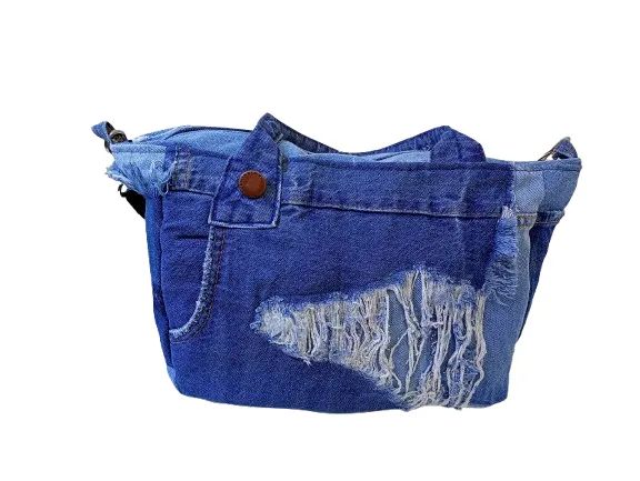 Bolsa Jeans Resisitente Upcycle - Foto 2