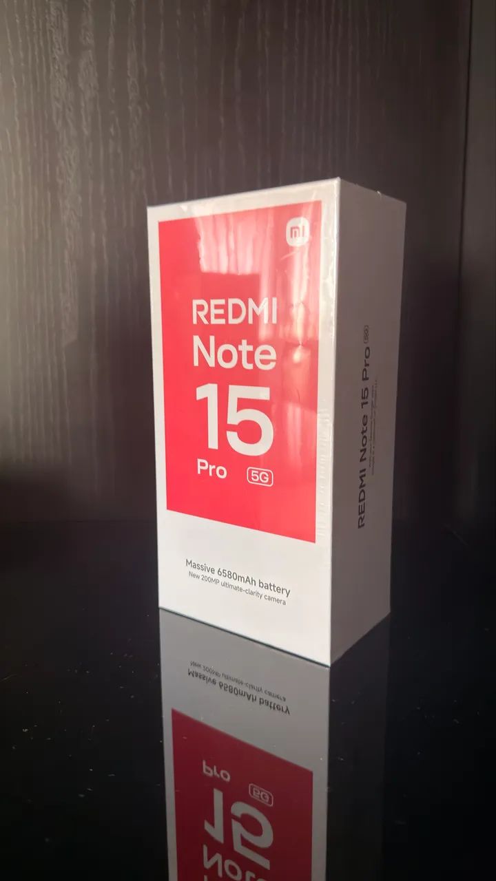Xiaomi Note 15 Pro 5G novo. Ler anúncio. 