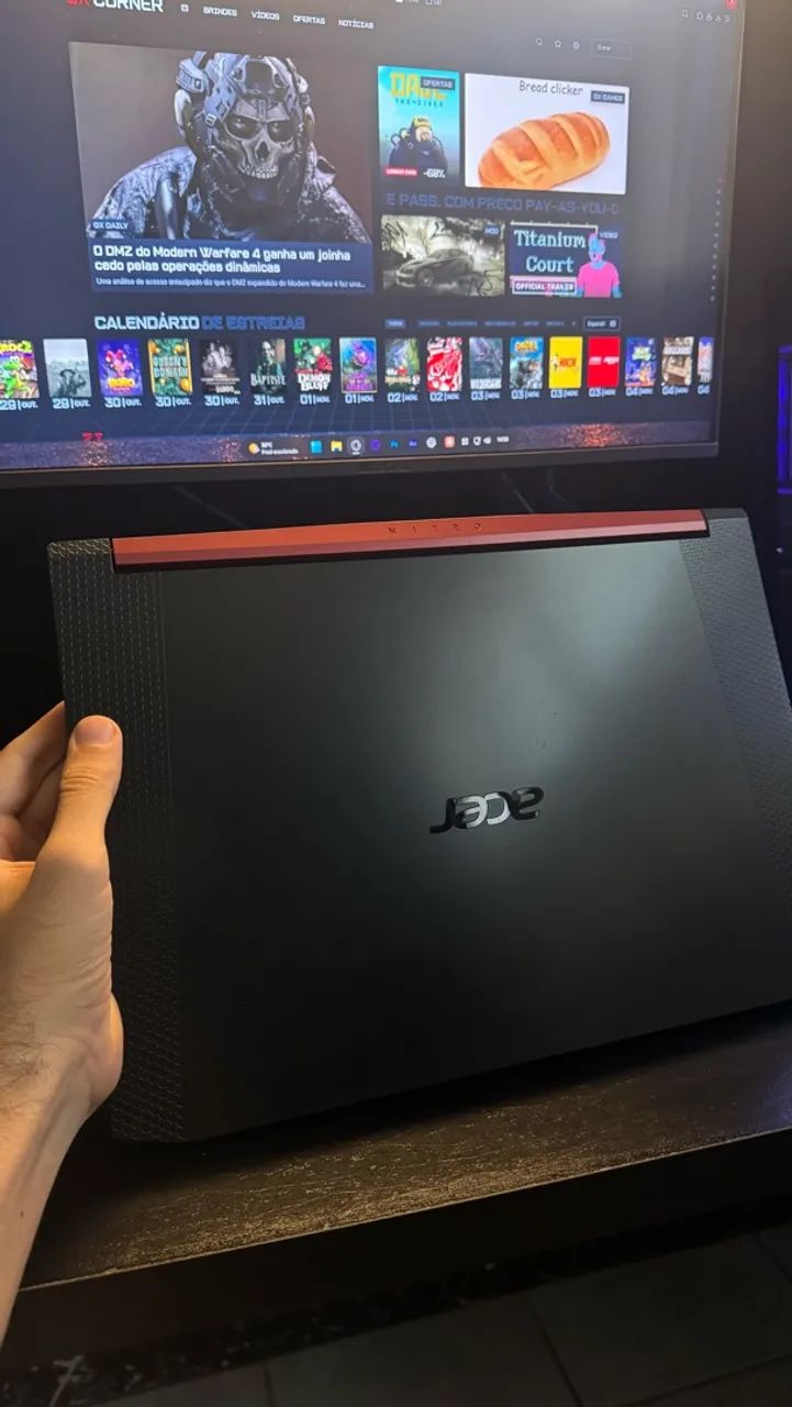 Notebook gamer Acer Nitro impecável! (negociável) - Foto 2