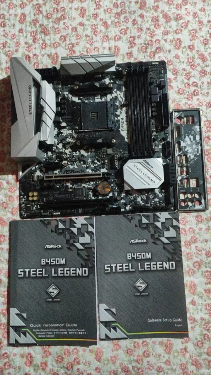 Placa-Mãe ASRock B450M Steel Legend - Foto 2