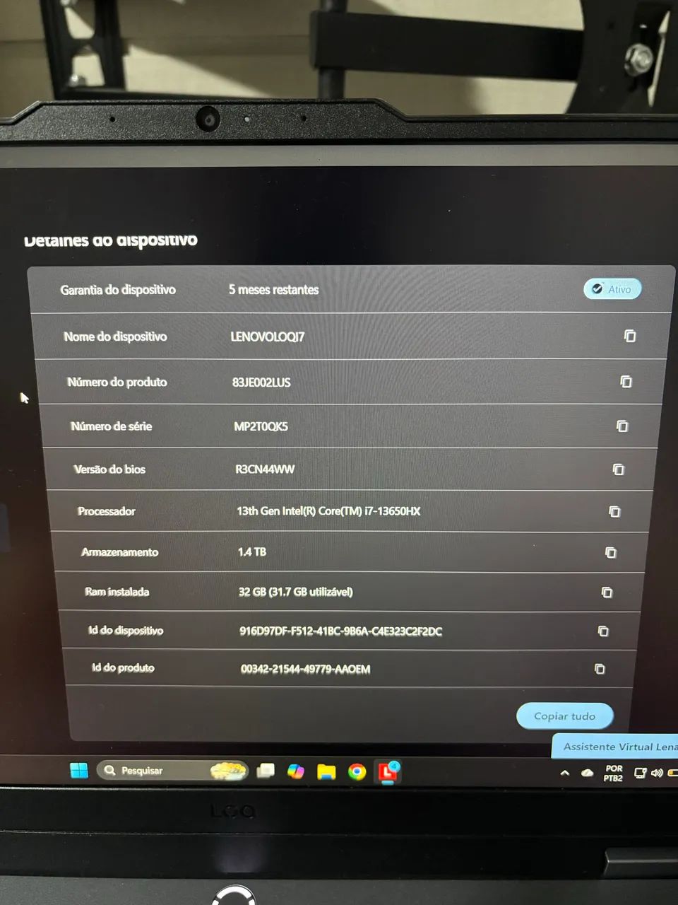 Notebook Lenovo LOQ I7 RTX5060  - Foto 5