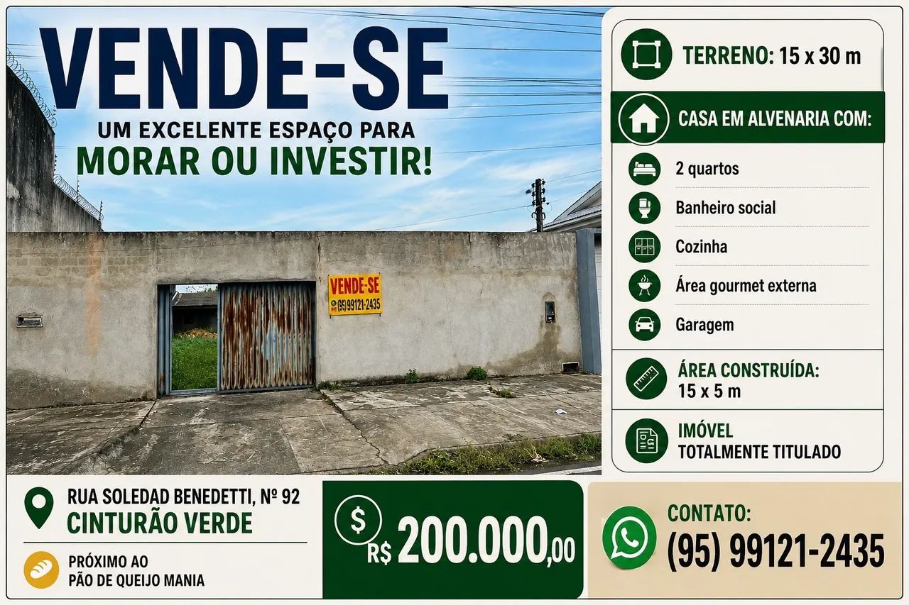 Vende-se casa - Cinturão Verde - Foto 3