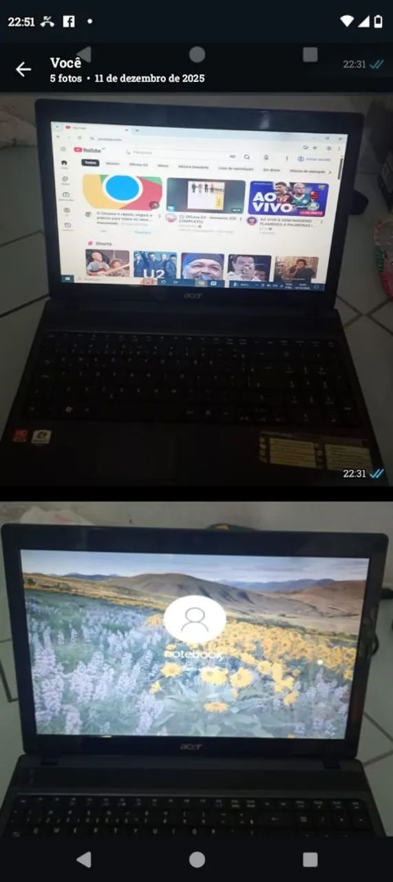 Notebook acer 15.6 polegada - Foto 2