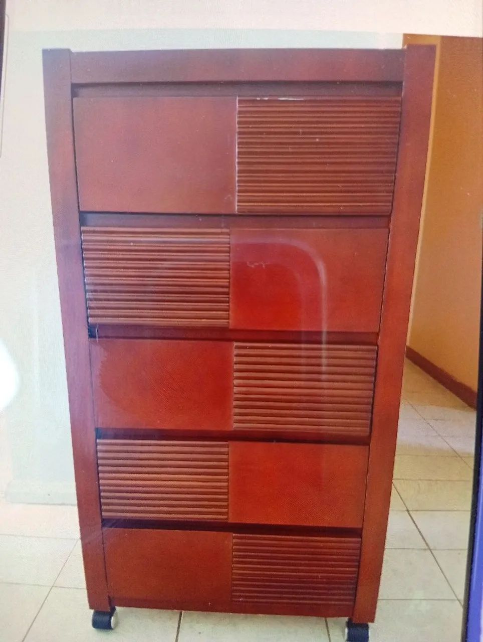 Cômoda de 5 Gavetas,madeira pura - Foto 3