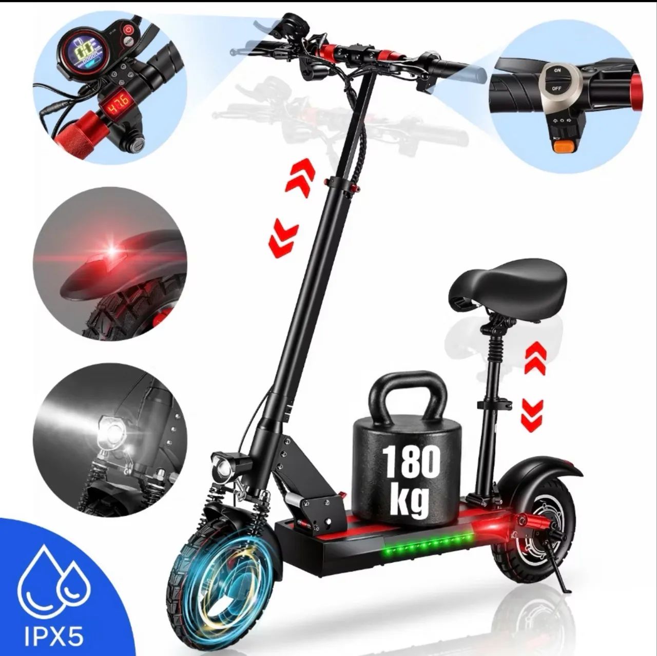 Patinete 800w com assento novo  - Foto 3