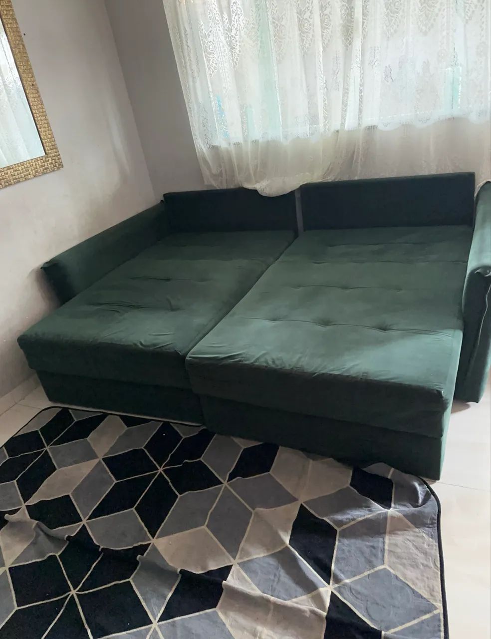 Sofá cama em ótimo estado, com molas e espuma D33