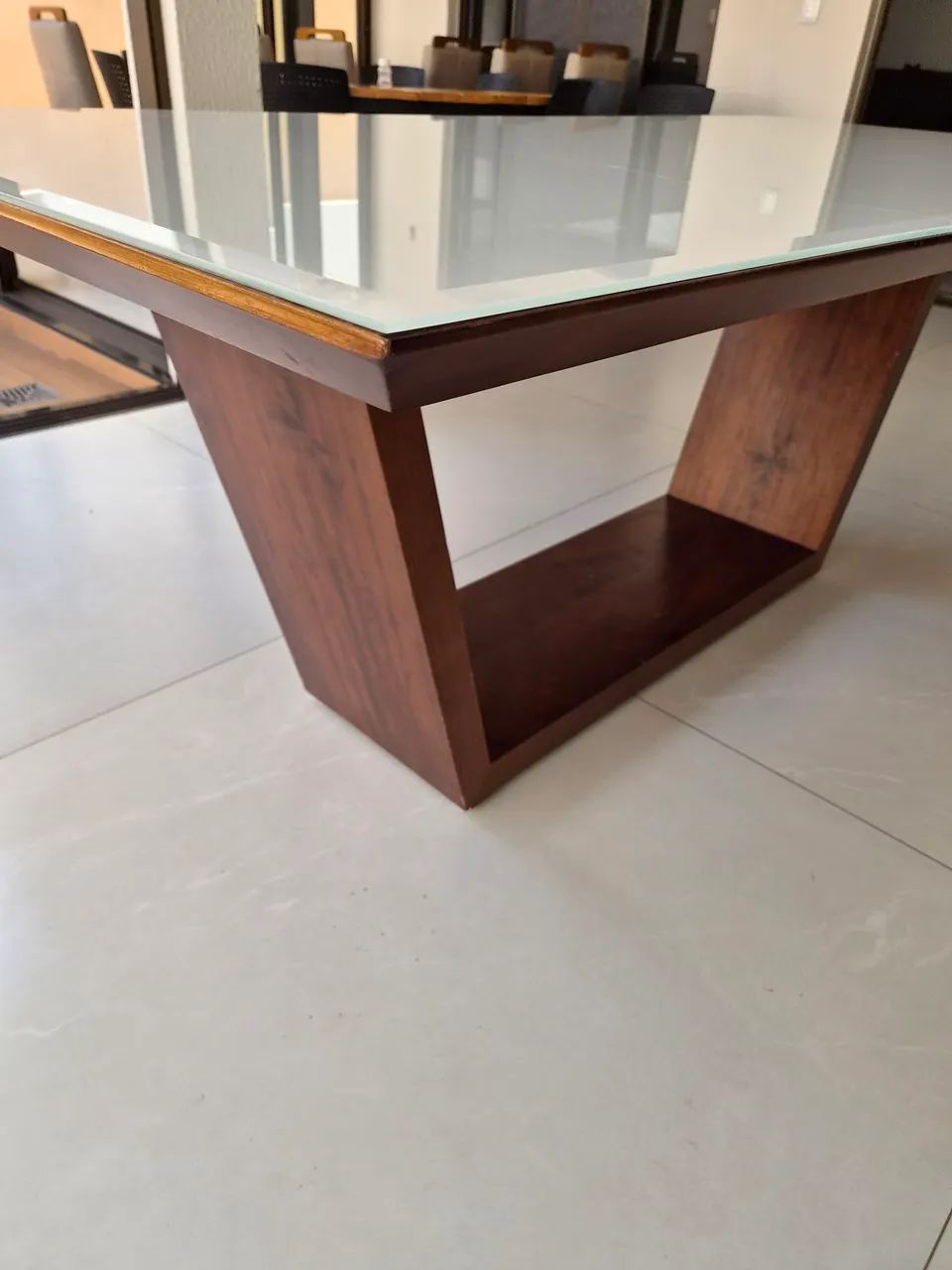 MESA DE VIDRO 8 LUGARES - Foto 5