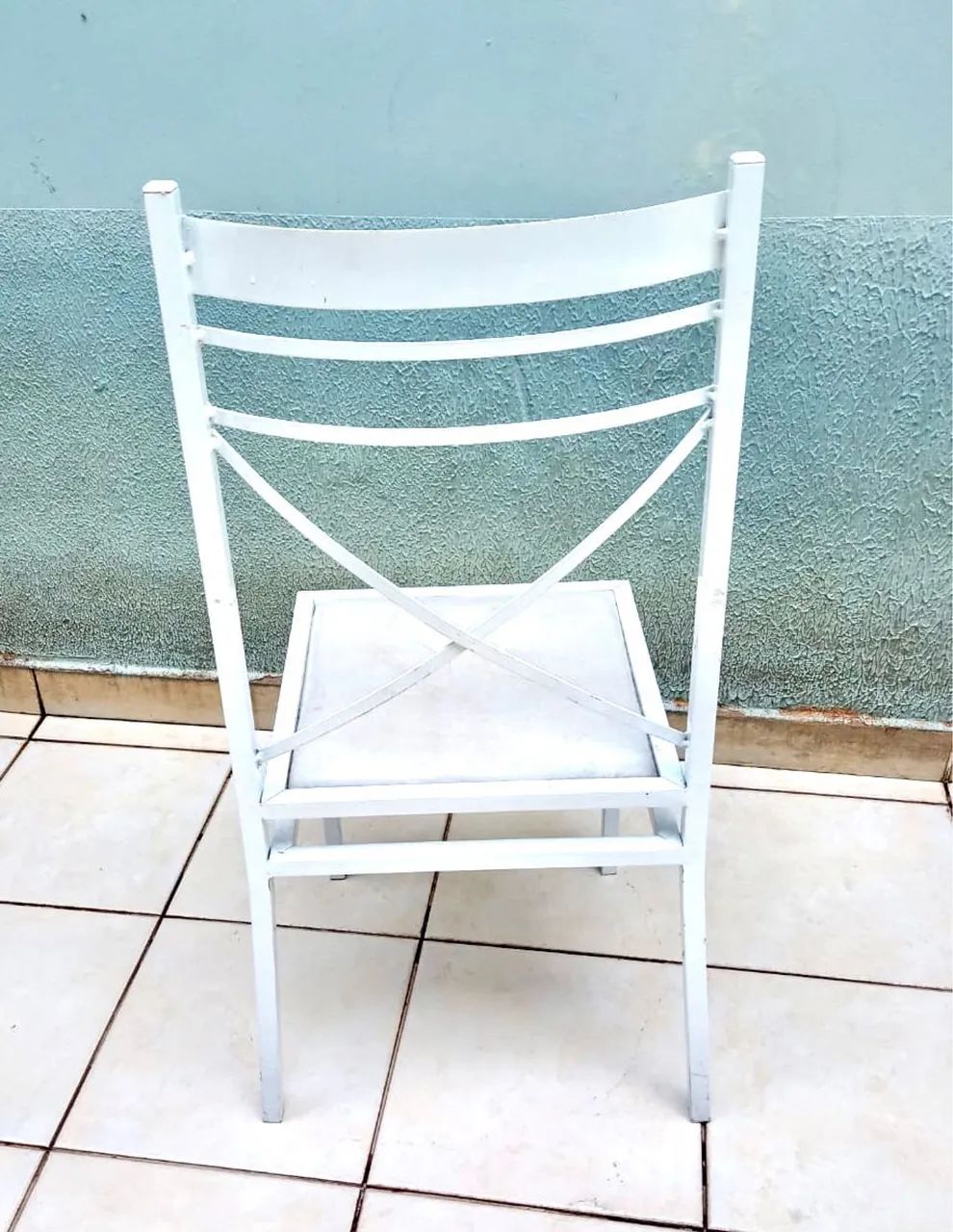 Cadeiras Empilháveis de ferro, salão de festas e Buffet branco liso - Foto 3