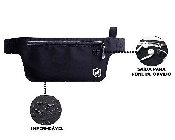 Pochete Slim Impermeável Gshield Preta  - Foto 4