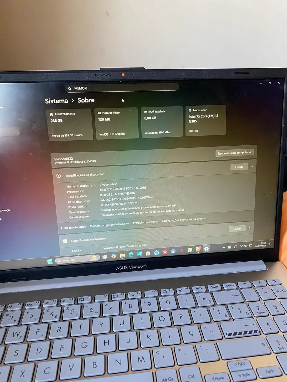 Vende-se Notebook Asus  - Foto 4