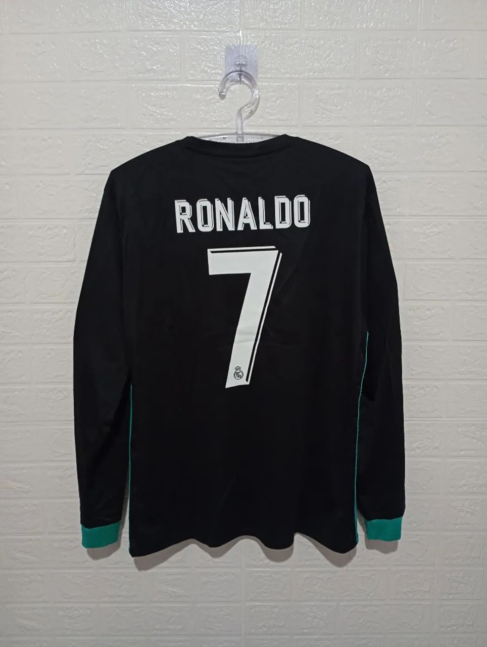 Ronaldo 7 レアル・マドリード シャツ CAMISA RETRÔ REAL MADRID 2017/18 RONALDO 7 MANGA LONGA MASCULINO
