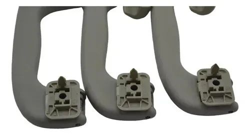 Kit 3 Apoio Puxador Alça Teto Pqp Gm Corsa 2007 Original Cinza - Foto 3