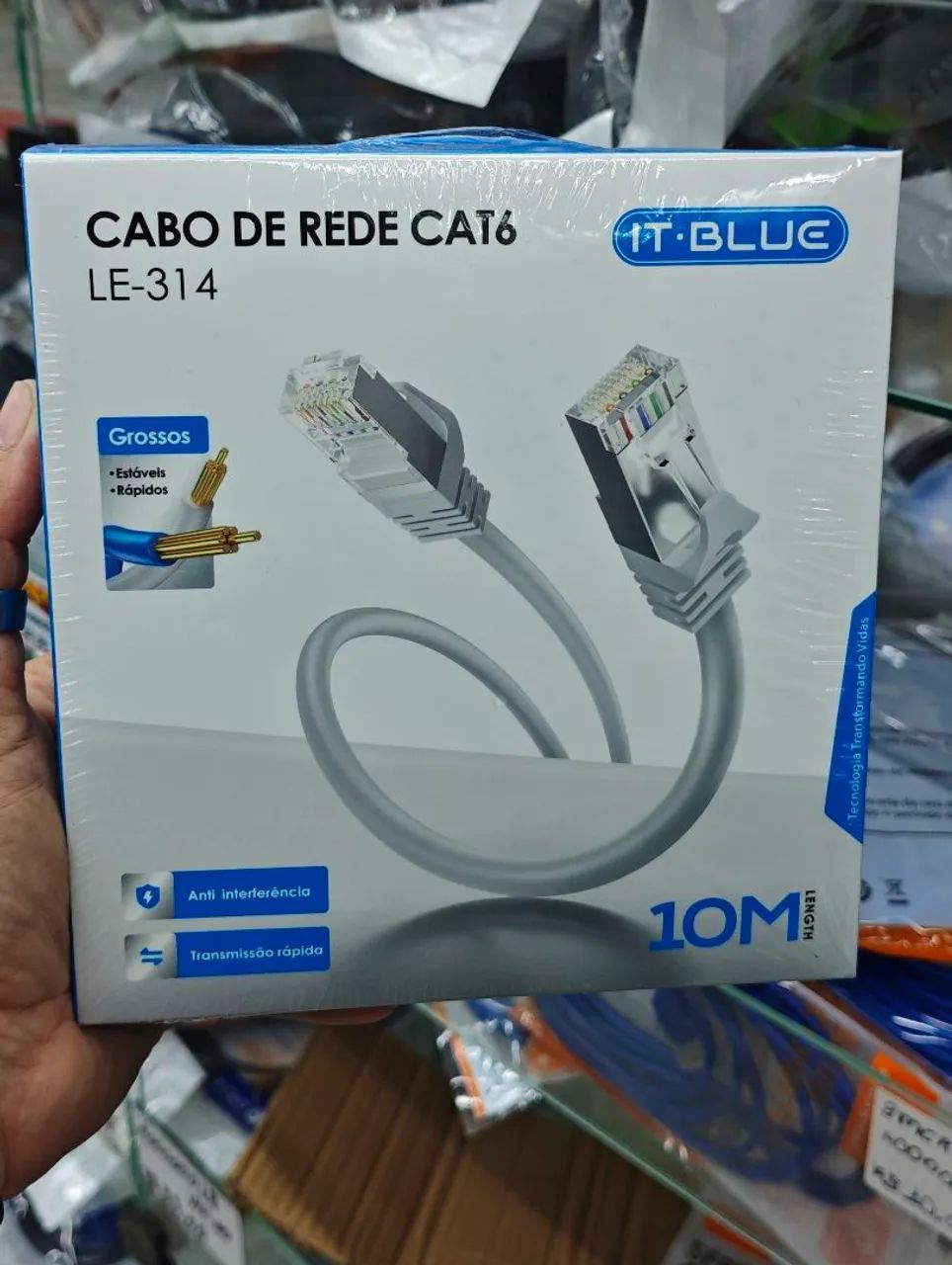 Cabo de Rede CAT6 - 10M - Foto 2