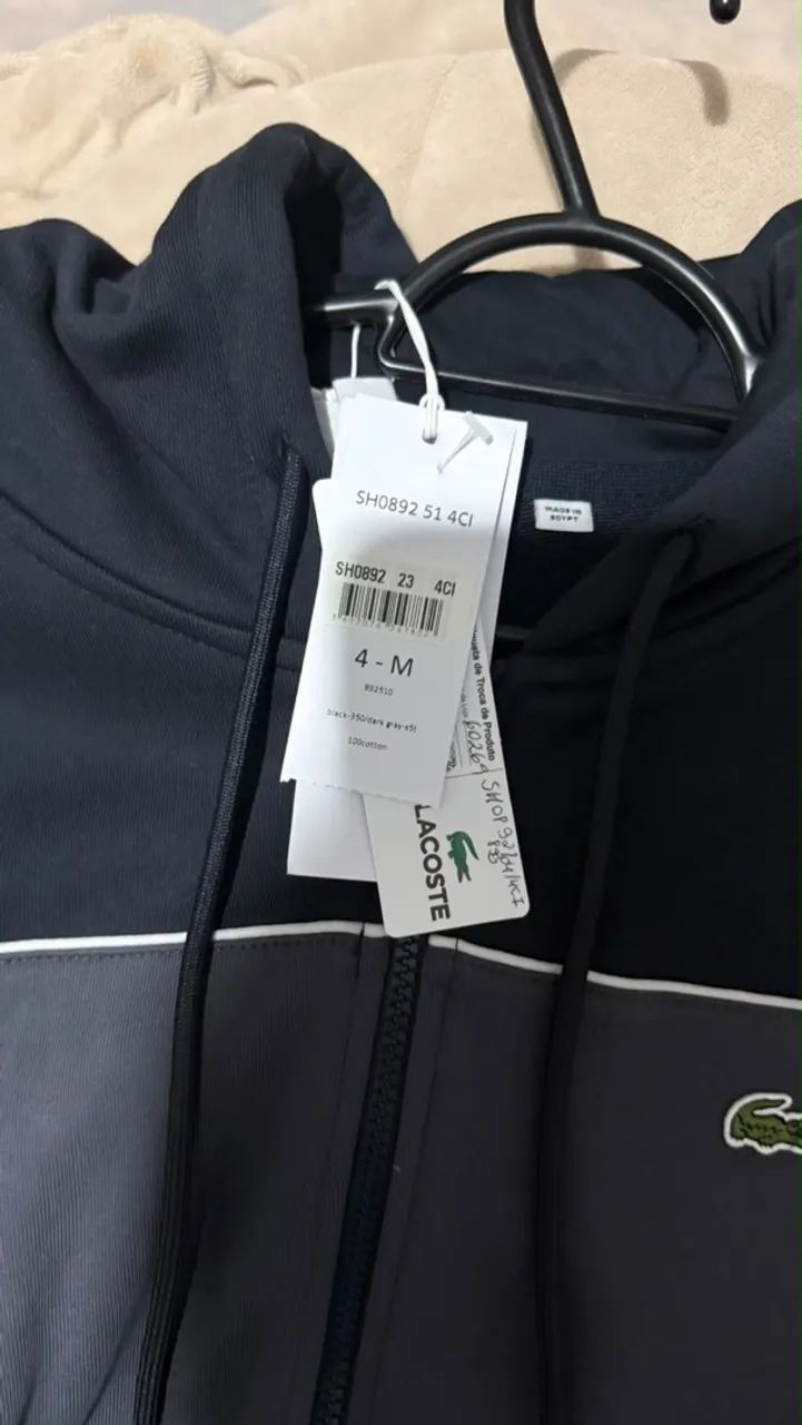 Moletom lacoste coleção 2026 c/ capuz - Foto 2