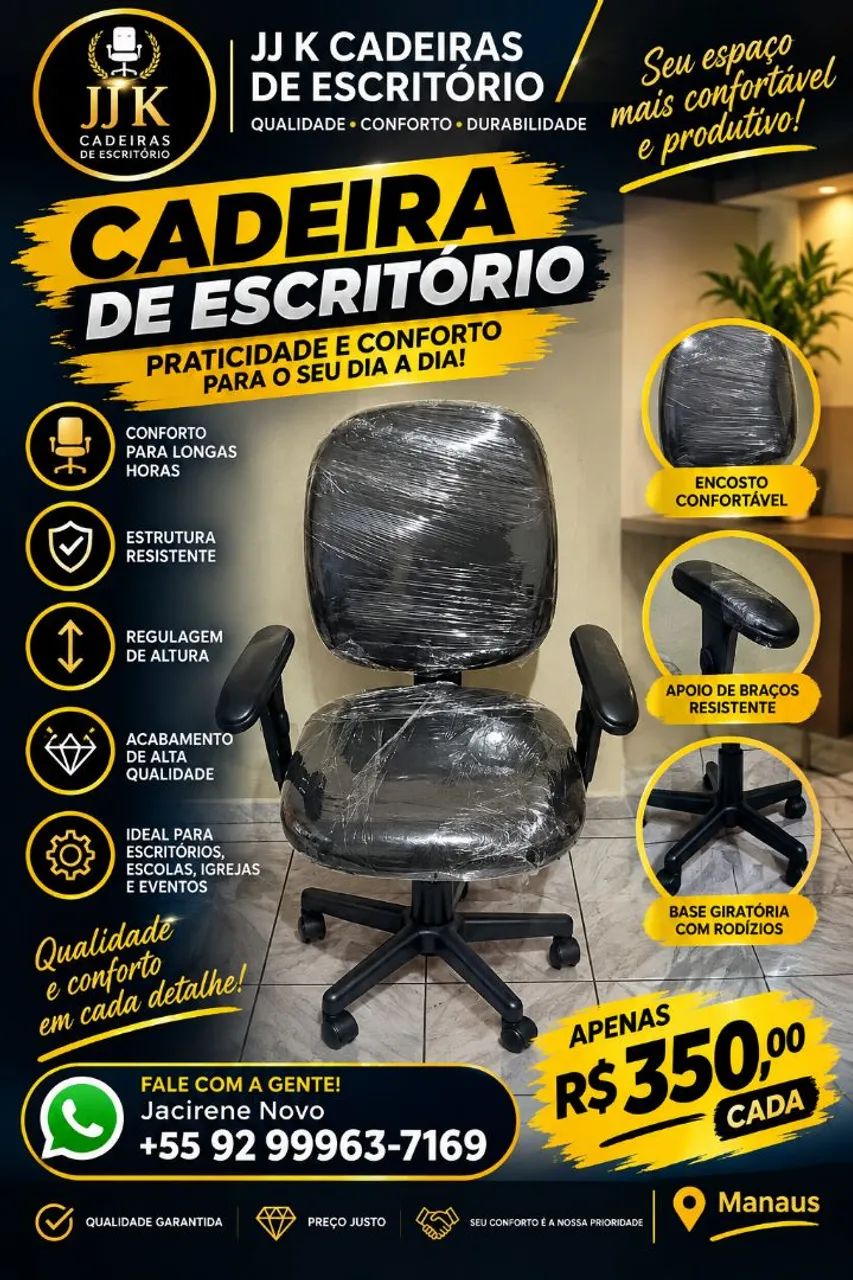 Vendo cadeiras de escritório  - Foto 3