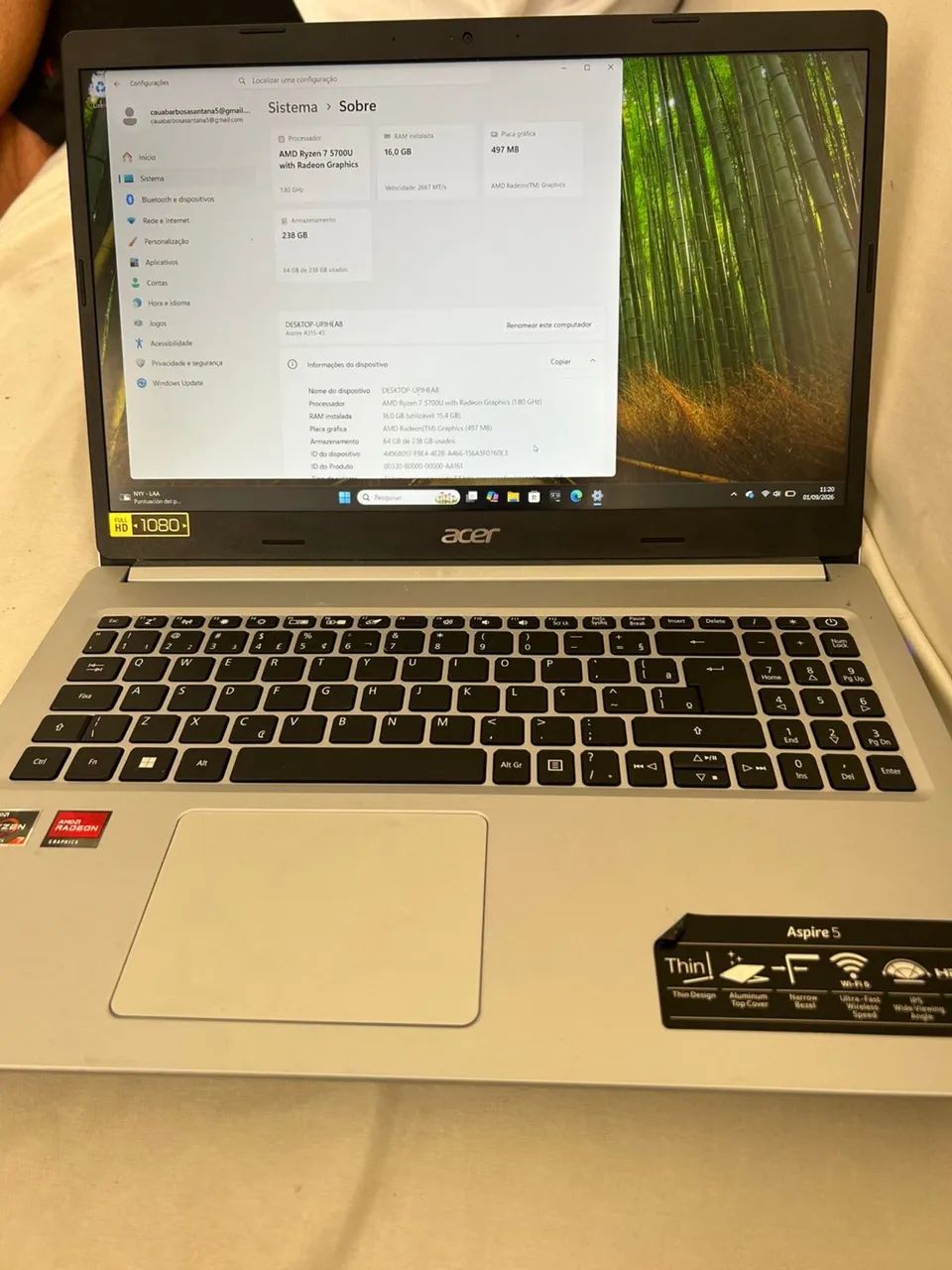Notebook Acer 