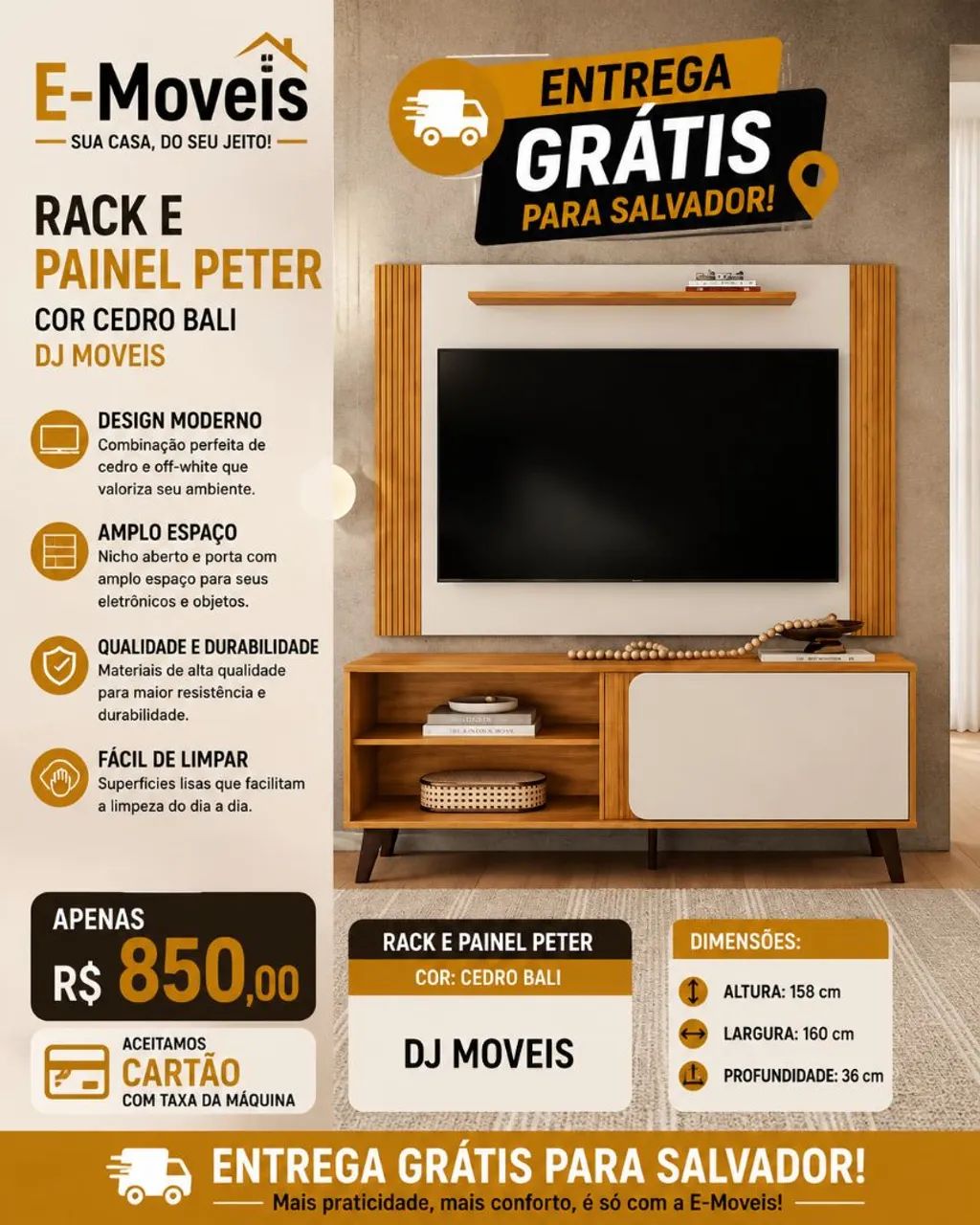 Rack e painel 