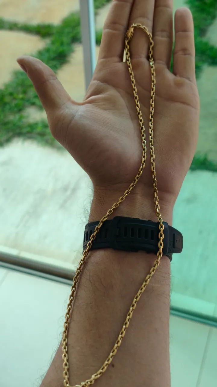 Corrente e pulseira de ouro 18k  - Foto 4