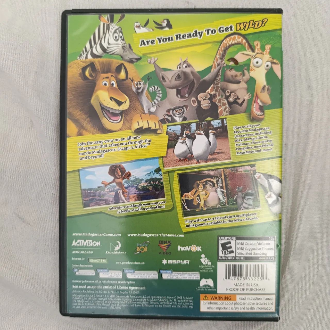 Jogo Madagascar 2 Escape Africa DreamWorks  - Foto 2