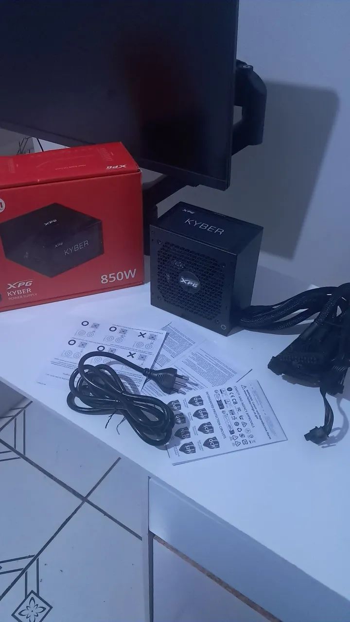 Fonte xpg kyber 850w 80 plus gold - não modular