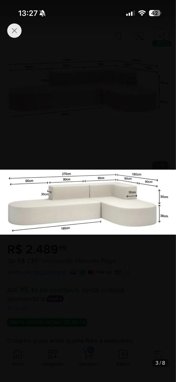 Sofa moderno - Foto 3