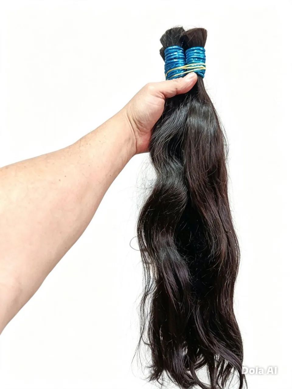 Cabelo humano 65 cm 