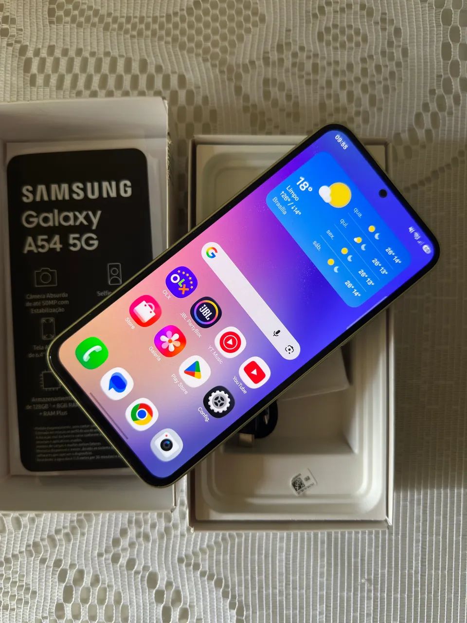 Galaxy A54 5g dando erro na câmera. 