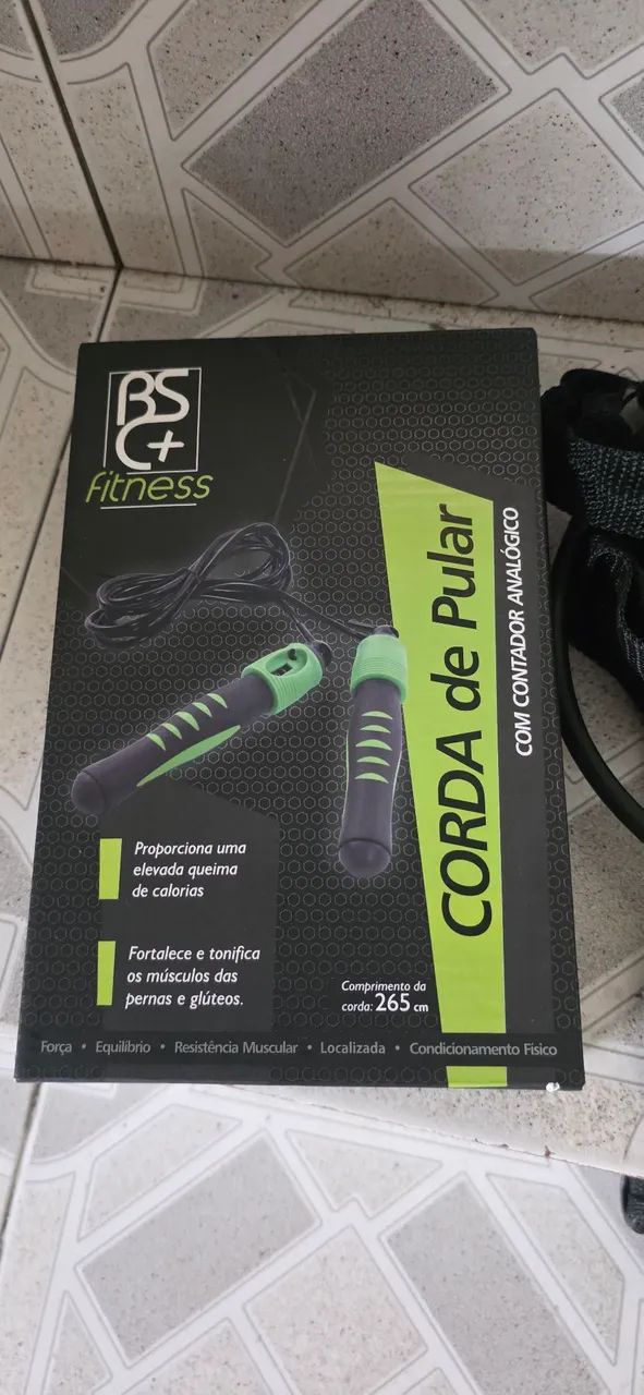 Corda de pular com contador e elasticos de exercícios  - Foto 2
