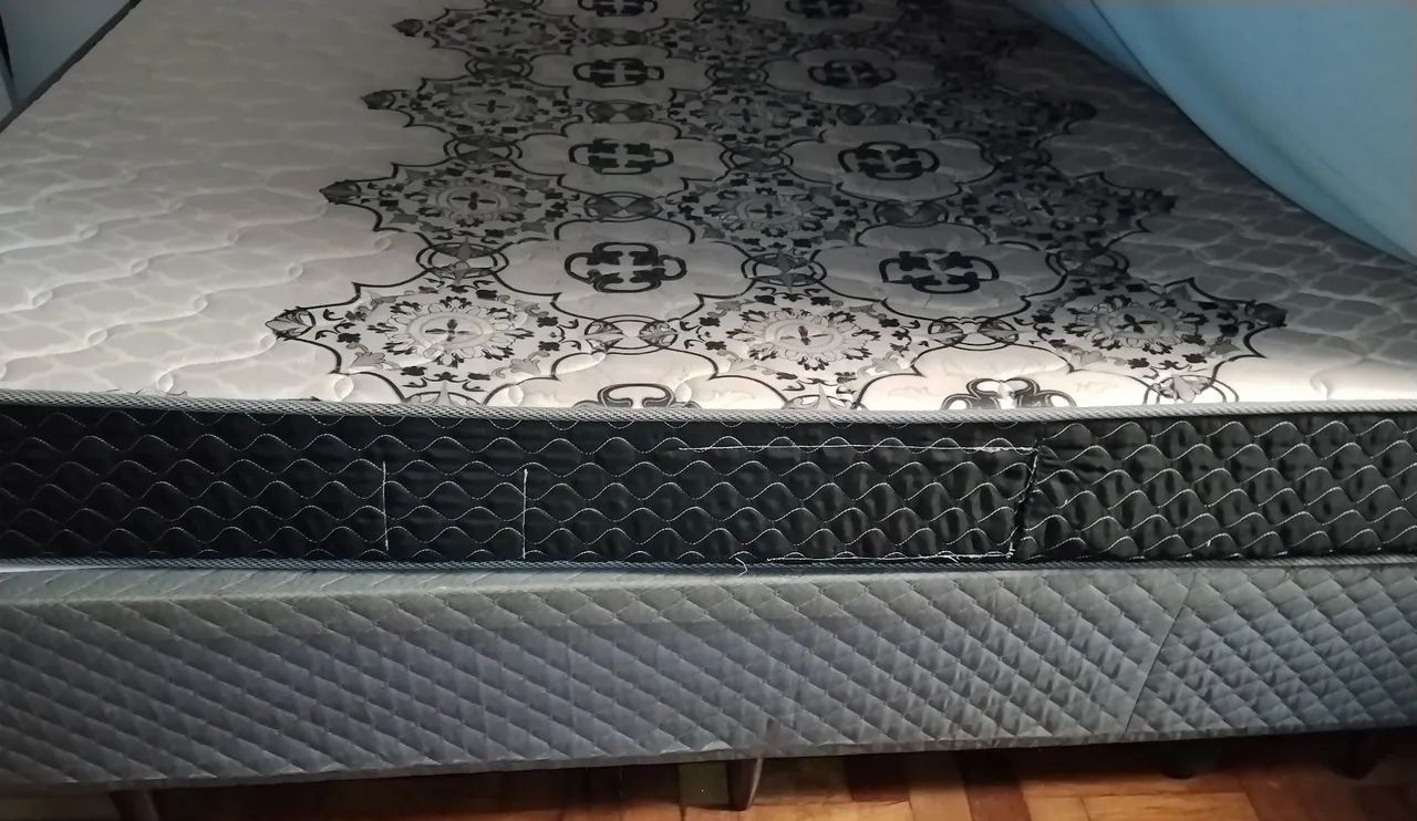 CAMA E COLCHÃO BOX CASAL  - Foto 3
