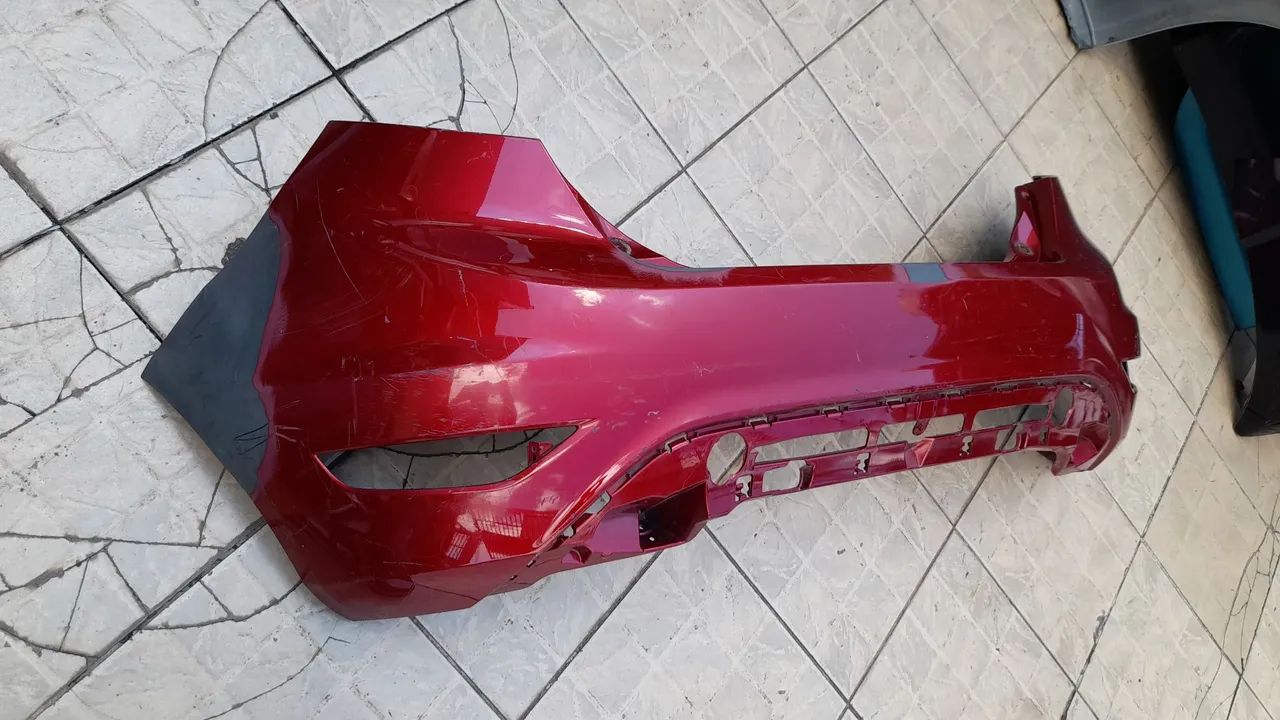 Parachoque traseiro New Fiesta Hatch 2013 2014 2015 2016 - Foto 3