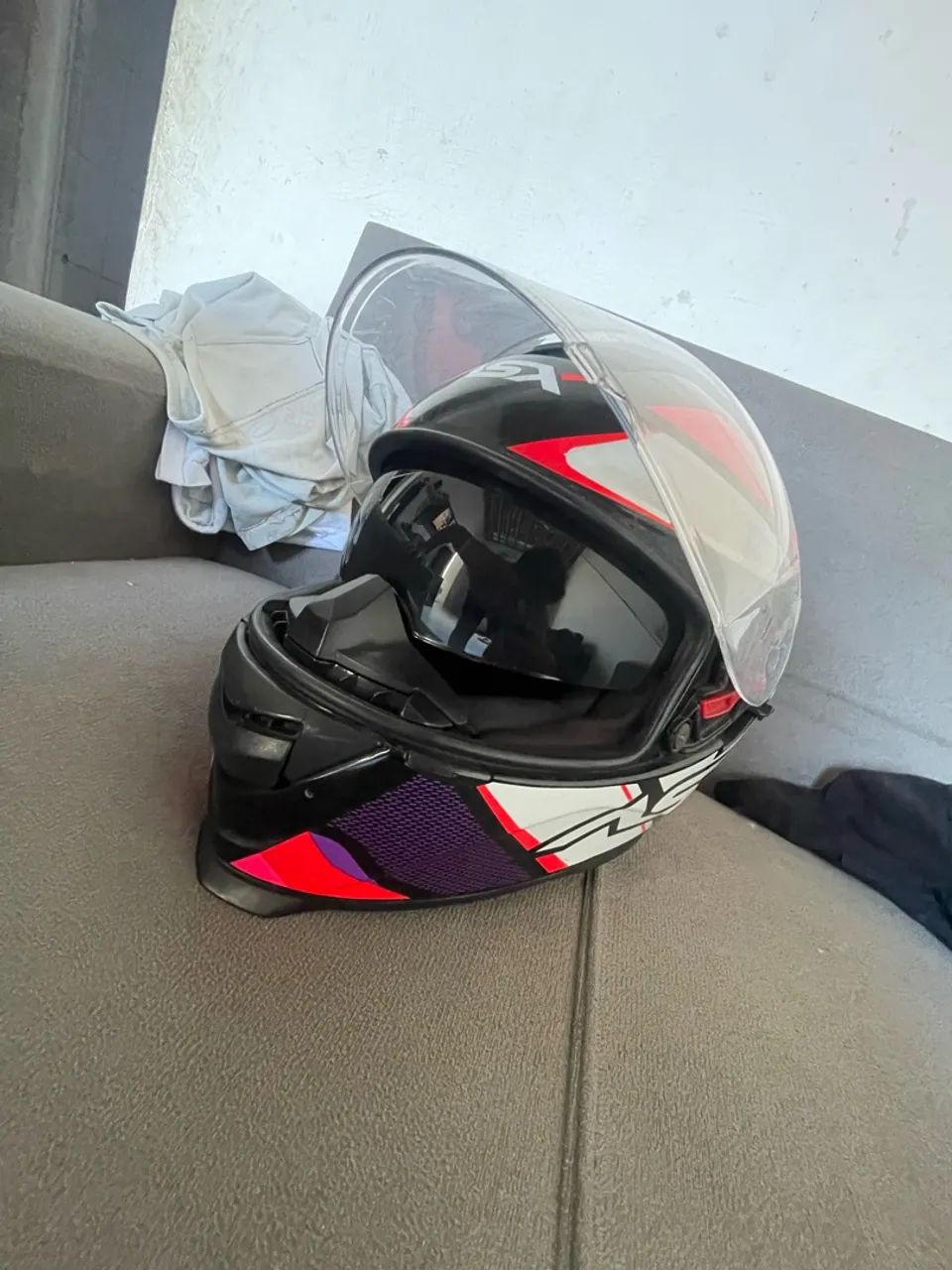 CAPACETE ASX ORIGINAL COM ÓCULOS INTERNO E NARIGUEIRA - Foto 2