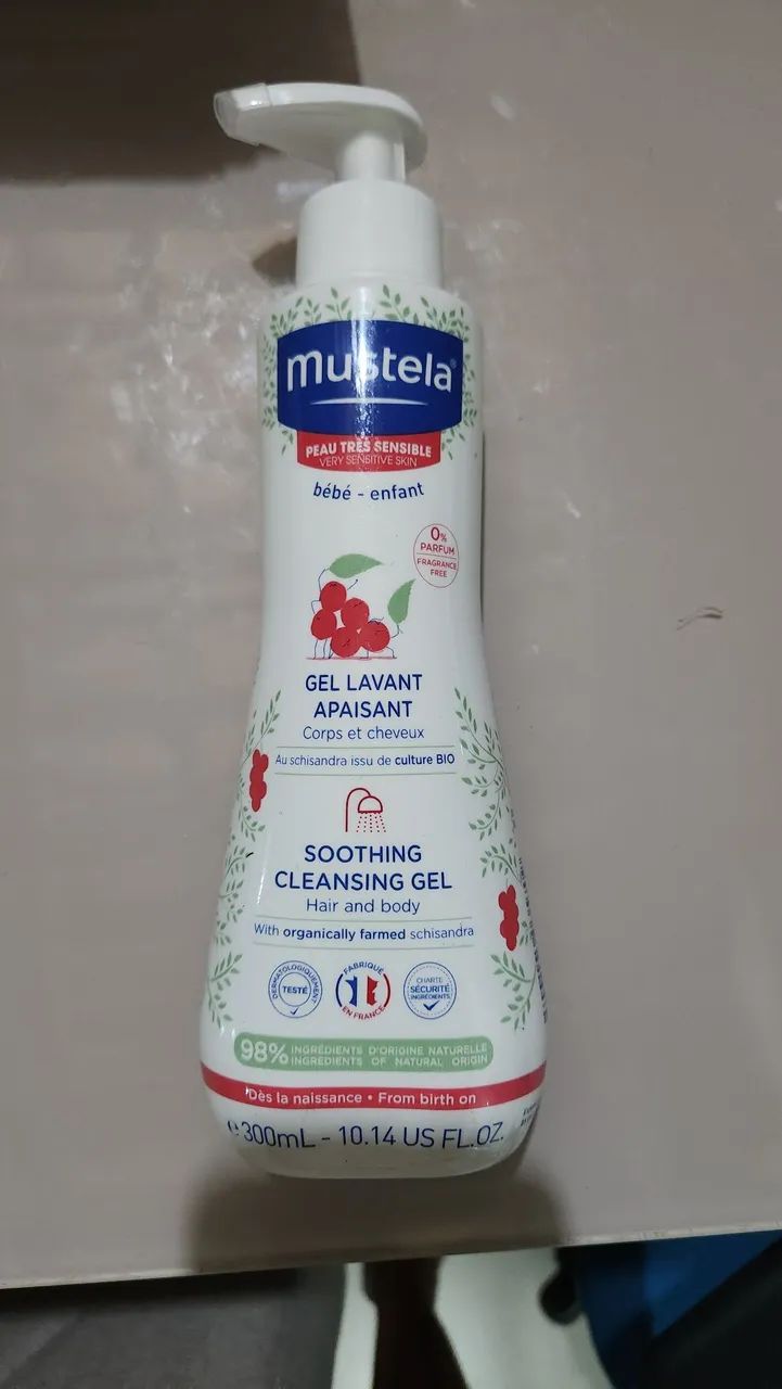 Sabonete líquido Mustela pele sensível 