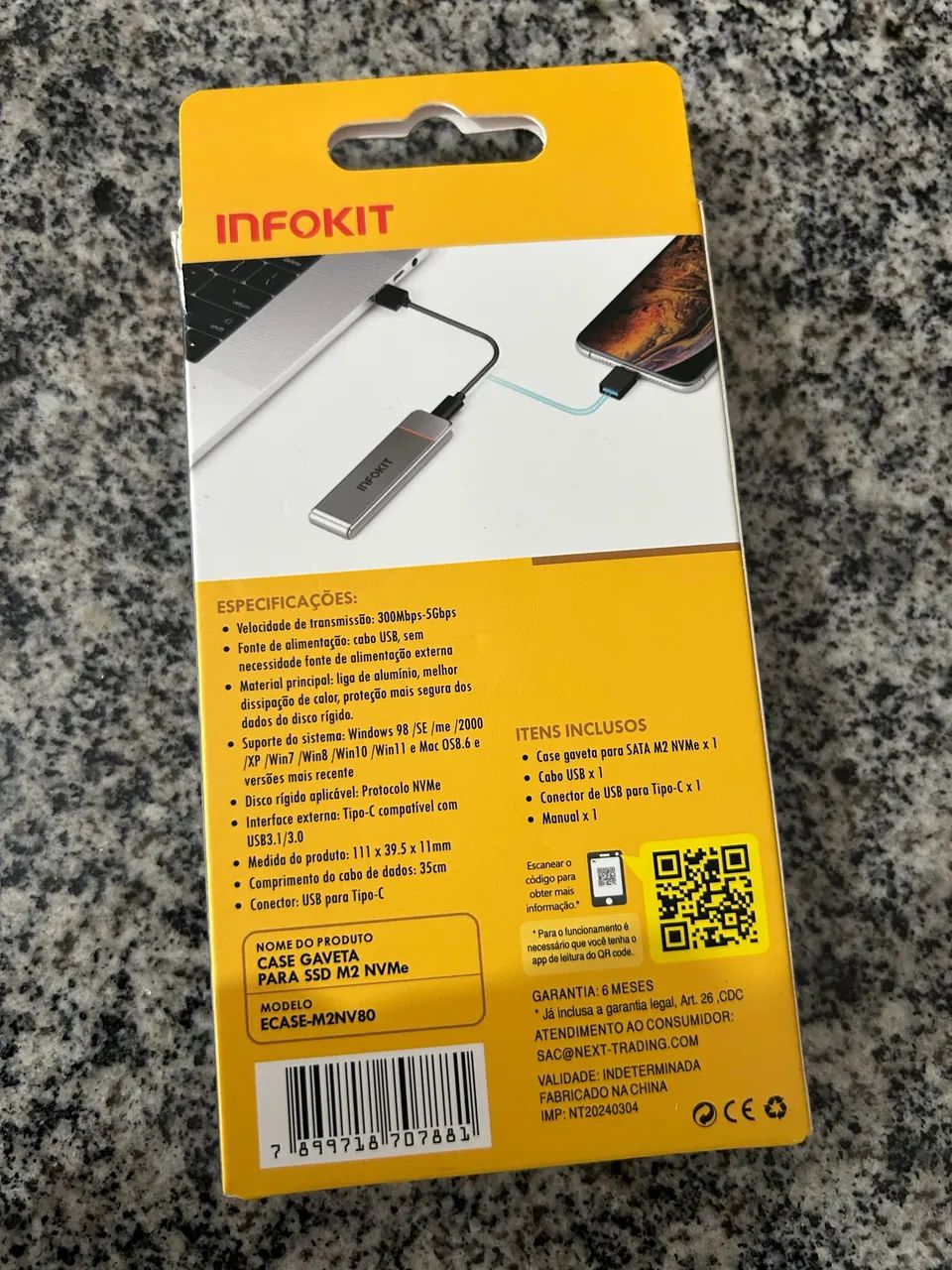 CASE PARA SSD NVME INFOKIT USB-C 3.1 - Foto 2