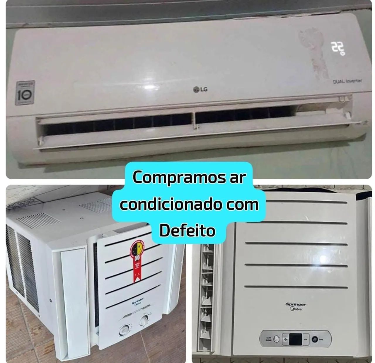 Ar condicionado com defeito 