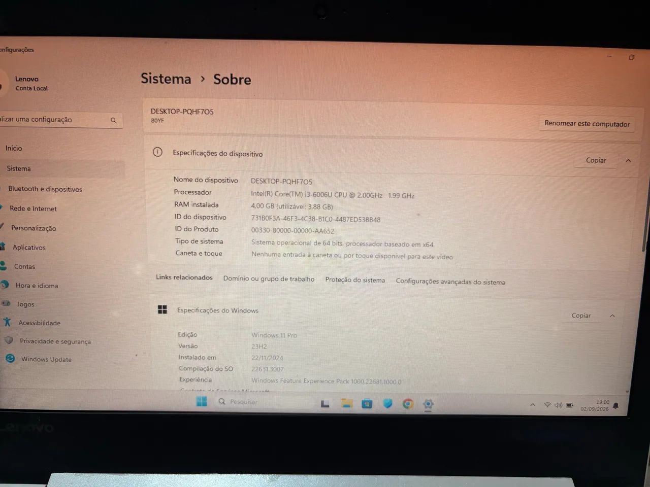 Notebook lenovo - Foto 5