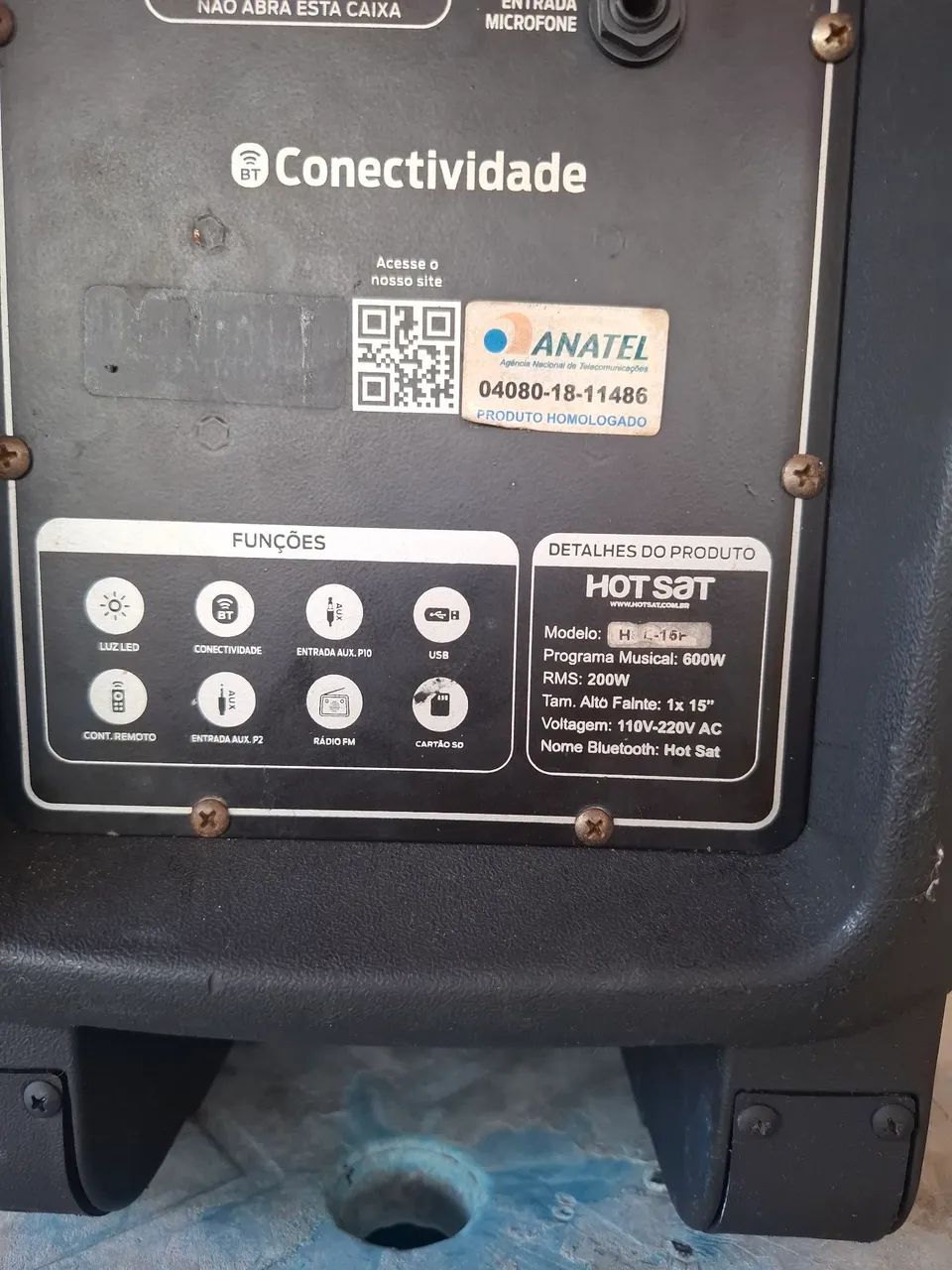 Caixa de Som HotSat com Defeito - Foto 3