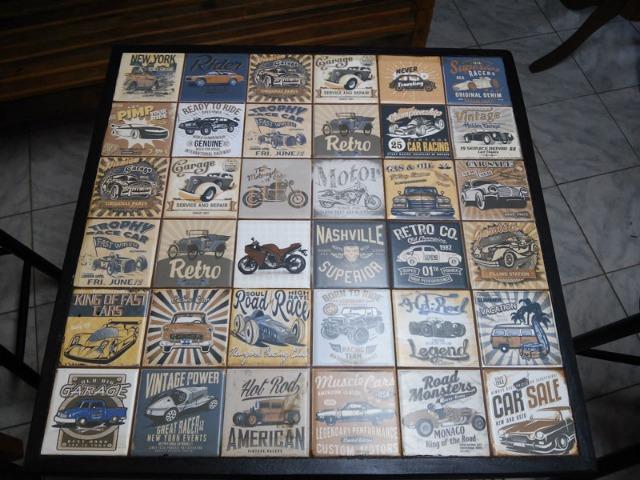 Mesa Bistrô Demolição Cor Preta com Azulejo - Foto 5