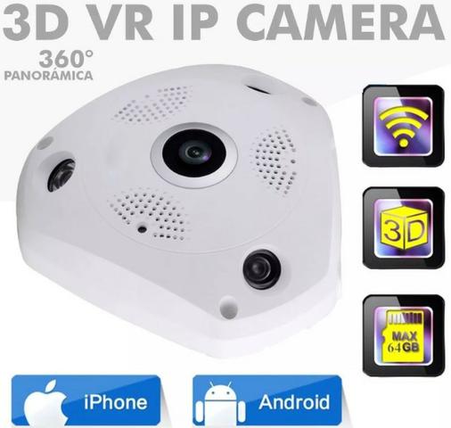 COD-AP34 Câmera Panorâmica Segurança 3d Vr Cam Hd Wifi 360º Arduino Automação Robotica - Foto 2