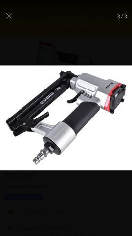 Grampeador Pneumático Profissional Grampos 10 À 22 Mm Mtx - Foto 3