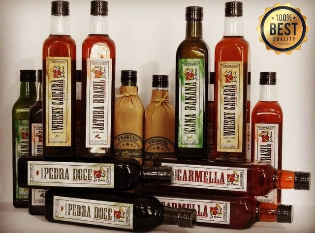 Whisky Caiçara - Cataia Natural ou Mel / Banana / Rapadura / Jatobá / Canela